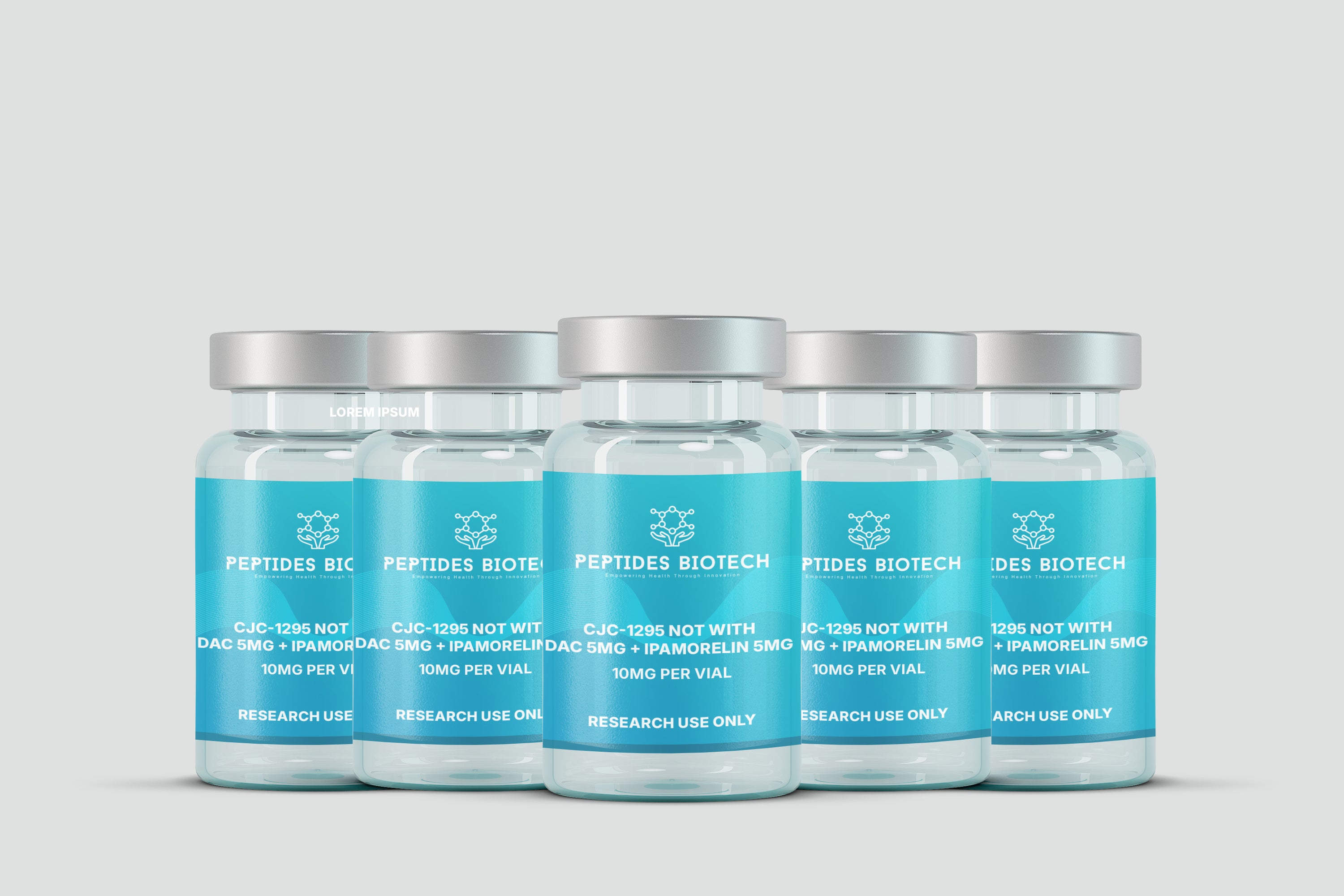 CJC-1295 No DAC (5mg) / Ipamorelin (5mg) - 10mg / Single Vial - Peptides BioTech