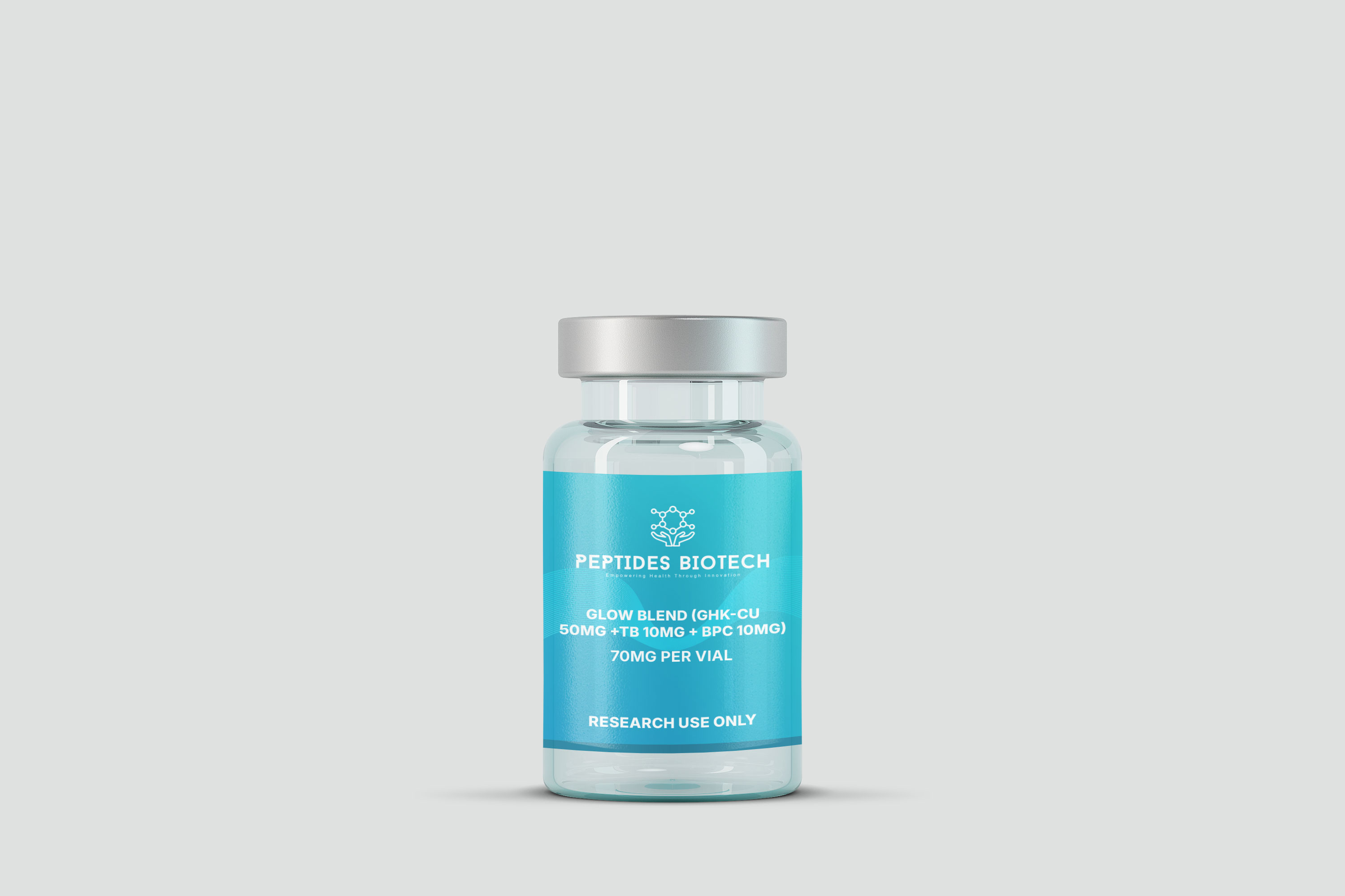 GLOW (GHK-CU 50mg + TB 10mg + BPC 10mg) - 50MG/10MG/10MG / Single - Peptides BioTech