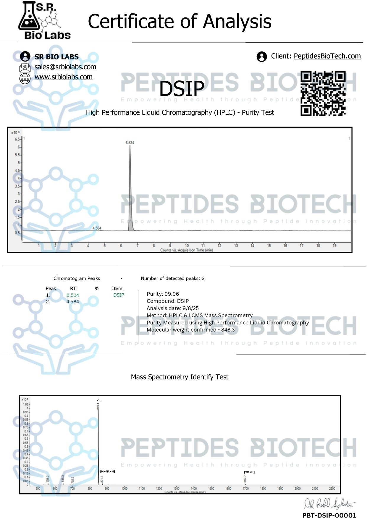 (DSIP) Delta Sleep Inducing Peptide - Image 8